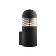 Searchlight Bollard Wall Light - Large Cylinder - Black
