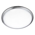 Searchlight Led Bathroom Flush Light - Frosted Glass Shade - Chrome Trim - Ip 44