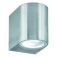 Searchlight Outdoor & Porch Wall Downlight - Satin Silver - Ip44