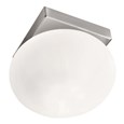 Searchlight Recessed Downlight With Oval Opal Cube Glass