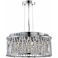 Searchlight Elise Ceiling Pendant 4 Light - Chrome - Clear Crystal Drops