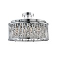 Searchlight Elise Ceiling Pendant 5 Light - Chrome - Clear Crystal Drops