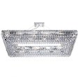 Searchlight Vesuvius 26 Light Rectangle Crystal Chandelier - Chrome & Crystal