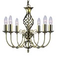 Searchlight Zanzibar Ceiling 6 Light - Antique Brass