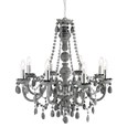 Searchlight Marie Therese - 8 Light Chandelier - Grey Glass & Acrylic