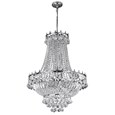 Searchlight Versailles 9 Light Clear Crystal Chandelier - Chrome - 52Cm Dia