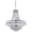 Searchlight Versailles 13 Light Clear Crystal Chandelier - Chrome - 82Cm Dia