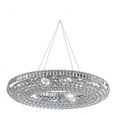 Searchlight Vesuvius 24 Light Oval Crystal Chandelier - Chrome & Crystal