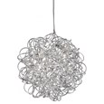 Searchlight Scribble 6 Light Pendant - Diamond Cut Tangled Aluminum