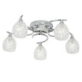 Endon Boyer Semi Flush Ceiling Light - Chrome - 5 Light