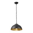 Endon Colman Modern Metal Pendant Light - Matt Black