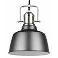 Bodmin Small Industrial Dome Pendant Gun Metal Pewter Adjustable Ceiling Light