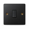 Round Edge Matt Black 10AX 1G 2W Switch