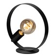 Hoople Matt Black Industrial Hoop Table Lamp