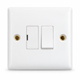 Convex Slim White 13A Fused DP Switched Spur Unit