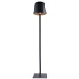 Elipta Modern Rechargeable Battery Outdoor Floor Lamp - 1.5m Tall - LED - Black