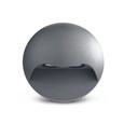 Elipta Gemini Modern Outdoor Downlighter Wall Light - Warm White LED - Graphite