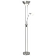 Mother and Child Floor Lamp - Satin Nickel - Complete With LED Bulbs