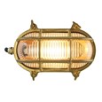 Elipta Clyde Oval Bulkhead - Solid Brass c/w Winguts