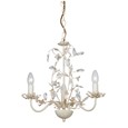 Endon Lullaby Flower Detail Ceiling Light - Cream & Gold - Cream Shade - 3 Light