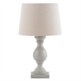 Endon Marsham Wooden Table Lamp with Ivory Linen Shade