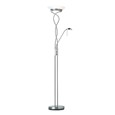 Endon Monaco Mother & Child Floor Lamp - Twist Design - Satin nickel