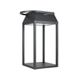 Elipta Solar/USB Rechargeable Outdoor Lantern - Black