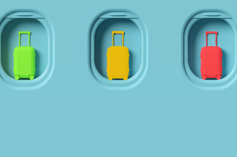 Suitcase Traffic Light System Slider