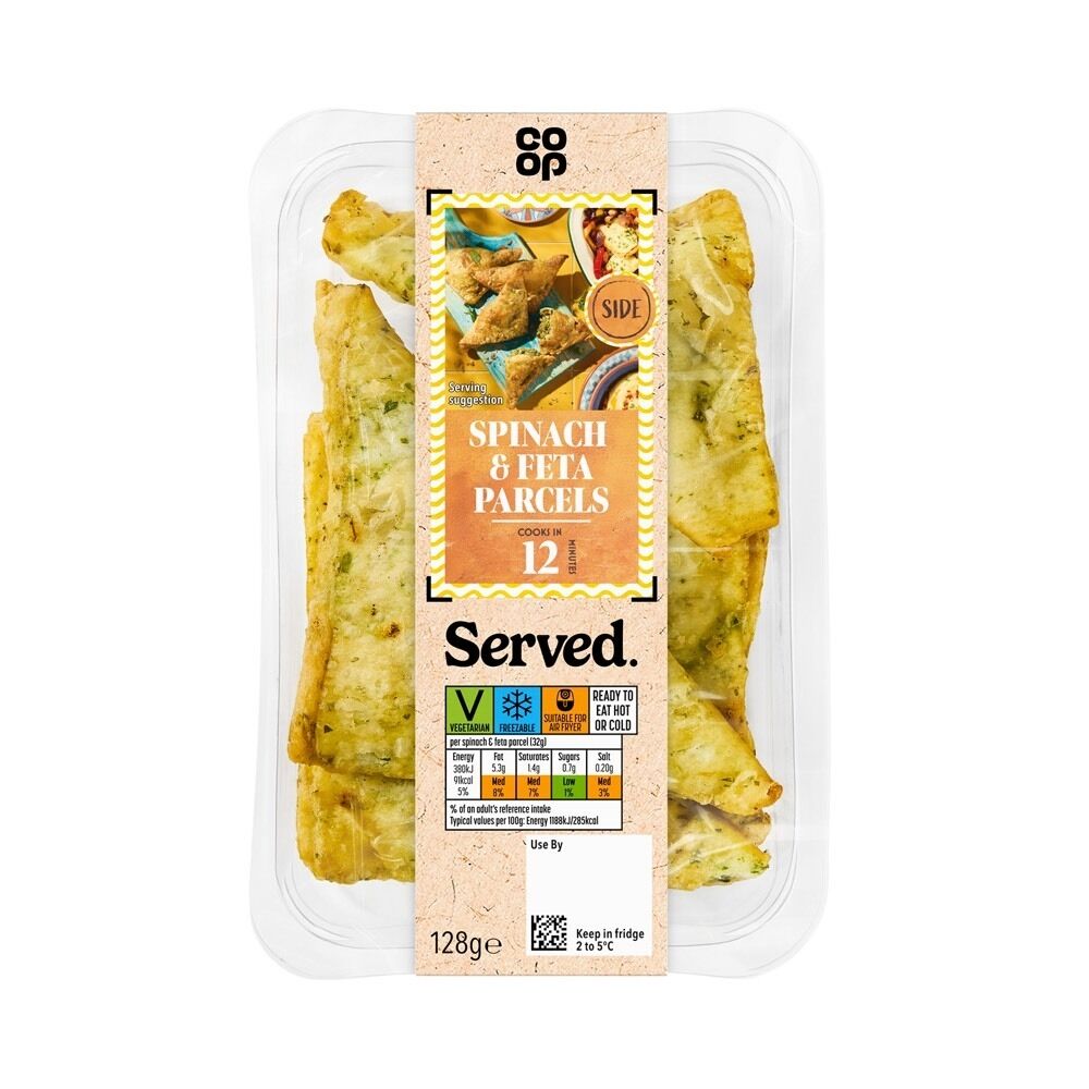 5000129355529 Served Mediterranean Spinach and Feta Parcels 36398