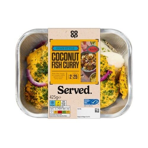 5000129410396 Served Indian Goan Style Coconut Fish Curry 37168