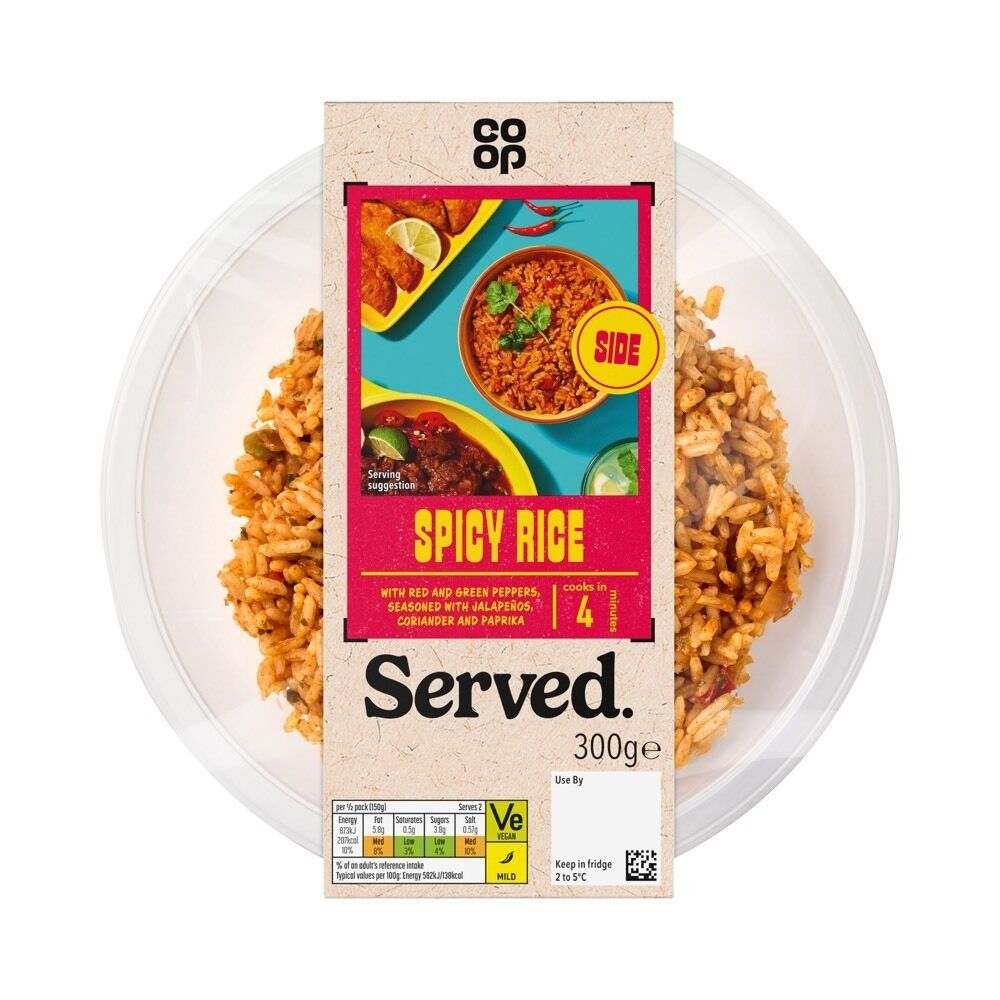 MAN 101668 011 5000129400632 P0526 Served Mexican Spicy Rice 300g ID 36130