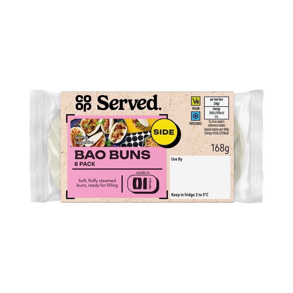 5000129395235 Served Taste of Asia Bao Buns 6 Pack 34870