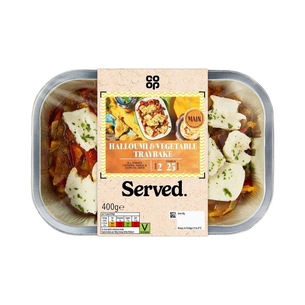5000129401424 Served Mediterranean Halloumi and Vegetable Traybake 36358