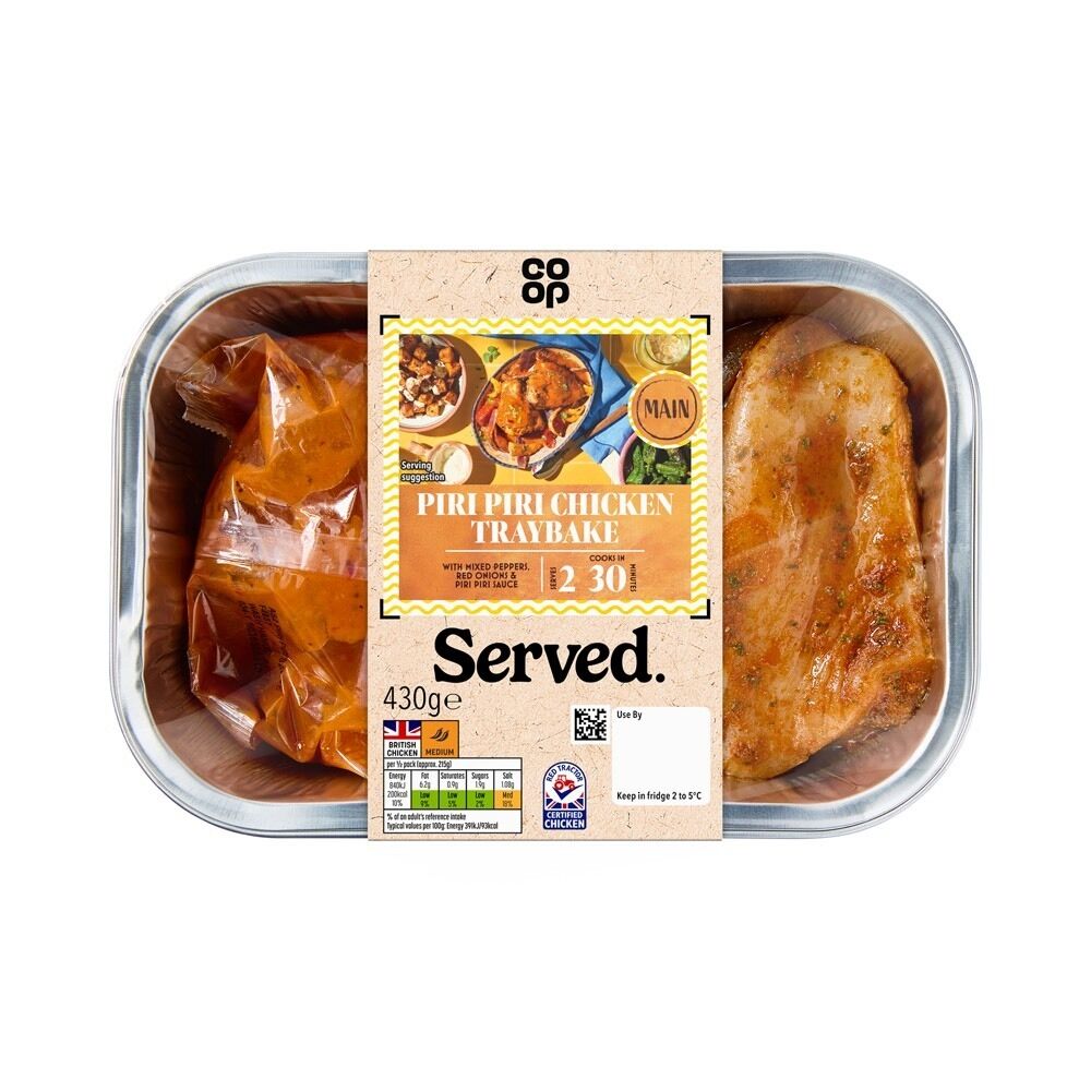 5000129402087 Served Mediterranean RTC Piri Piri Chicken Traybake 36359