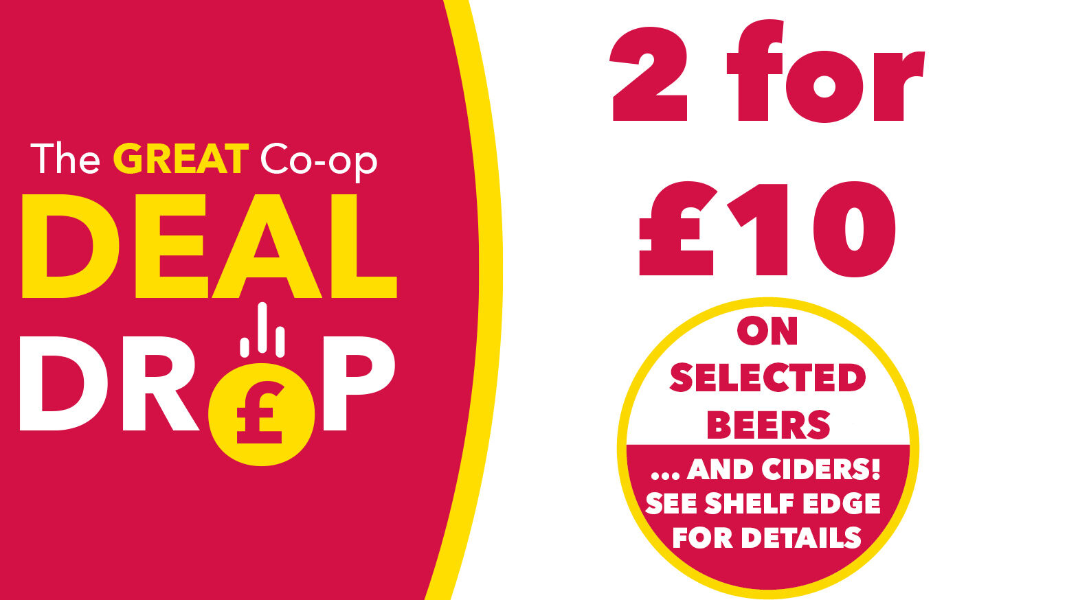 Great Deal 2 FOR 10 BEERS