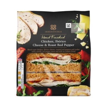 Image fof offer Irresistible Chicken, Iberico Cheese & Roasted Red Pepper Sandwich