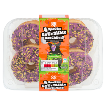 Image fof offer Co-op Purple Halloween Doughnut 4PK