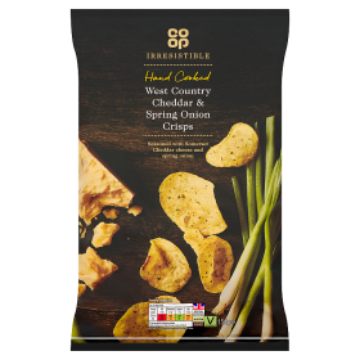 Image fof offer Co-op Irresistible Cheddar & Onion Crisps 150G