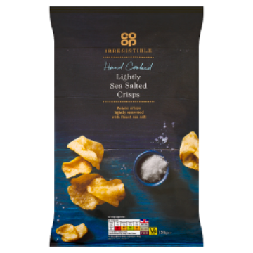 Image fof offer Co-op Irresistible Lightly Sea Salted Crisps 150G