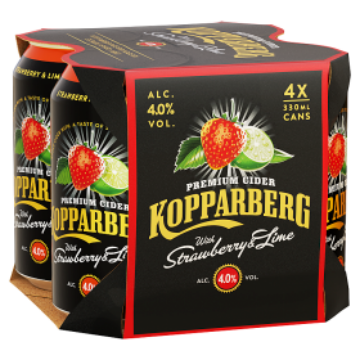 Image fof offer Kopparberg Strawberry & Lime Cans 4X330ML