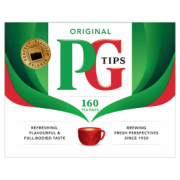 Image fof offer PG Tips 160 Tea Bags