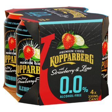 Image fof offer Kopparberg Strawberry & Lime 0.0% 4x330ml