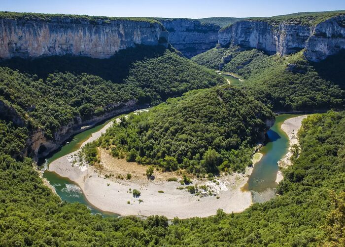Getty Images 1098369844 The Famous Bend of the Ardeche River in Gorges de l Ardeche jpg