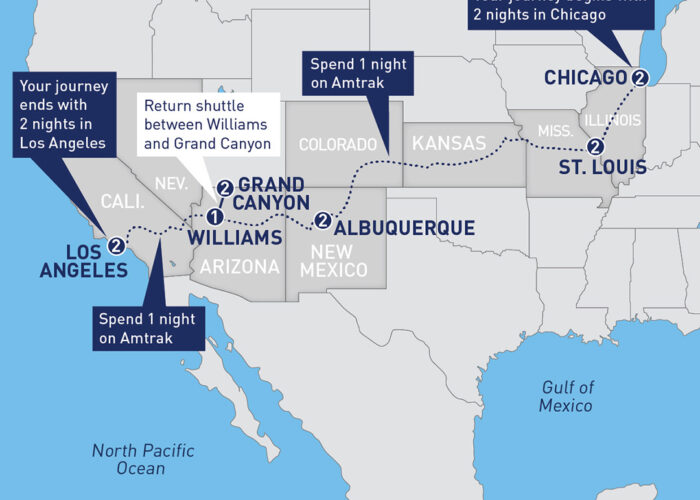 Route 66 by Rail
