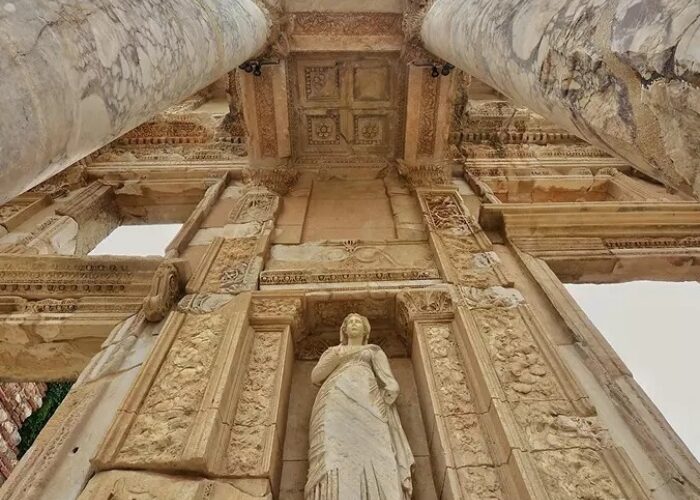 Ephesus turkey celsus library close up