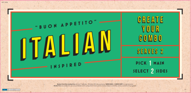 Image fof offer Italian Meal Level Up! 1 main + 2 sides, only £8!