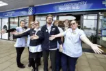 Team outside the new Health Hub