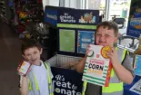 Chapel St Leonards Primary School pupils at drive