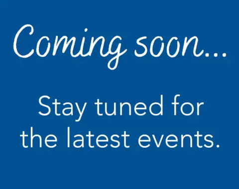 Coming soon holding message