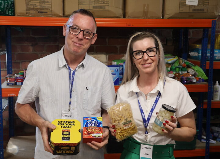 Rod and Lina from Sleaford Community Larder